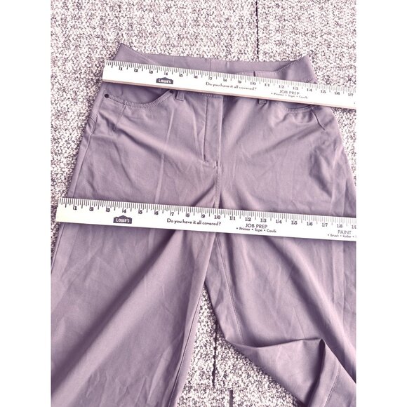 LULULEMON Pants Size 27 Wide Leg Lilac Made With Recycled Polyester & Elastane - Picture 5 of 11